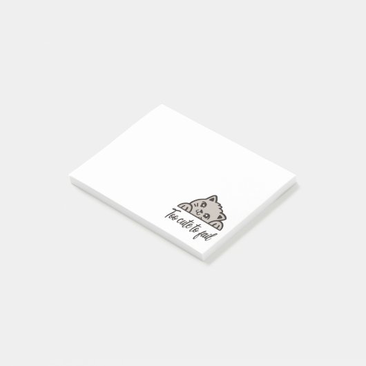 Te schattig om te mislukken post-it® notes (Schuin)