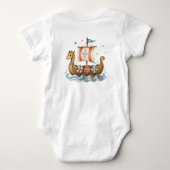 Te Schattig om te Plunderen | Viking Baby Romper (Achterkant)