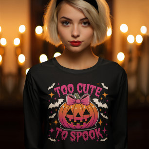 Te Schattig om te Spoken Pink Coquette Halloween P T-shirt