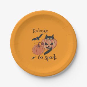 Te schattig om te spook papieren bordje