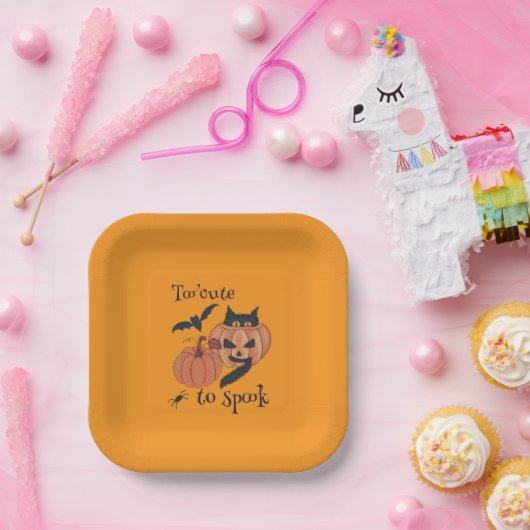 Te schattig om te spook papieren bordje (Feest)