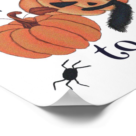 Te schattig om te spook poster (Hoek)