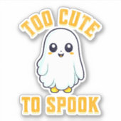 Te schattig om te spook sticker (Voorkant)