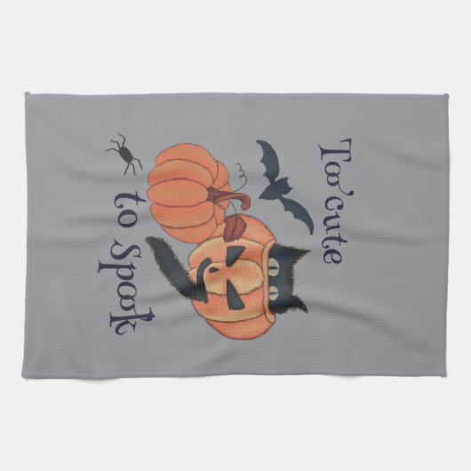 Te schattig om te spook theedoek (Horizontaal)