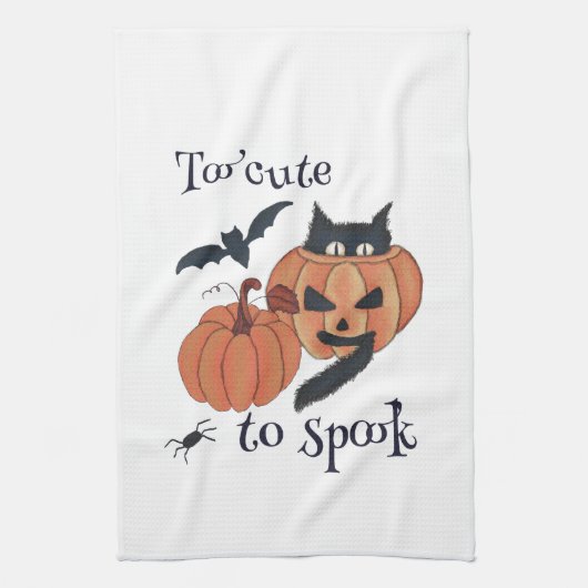 Te schattig om te spook theedoek (Verticaal)