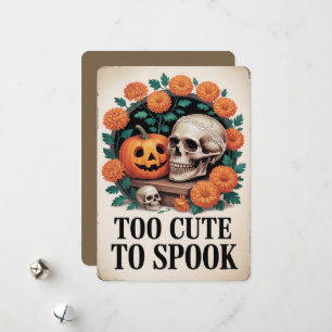 "Te Schattig Om Te Verschrikken" Halloween Feestdagenkaart
