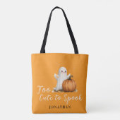 Te Schattig om te Verschrikken Oranje  Tote Bag (Achterkant)