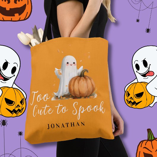 Te Schattig om te Verschrikken Oranje Tote Bag