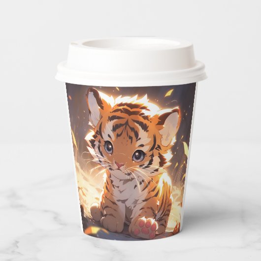 Te schattig papieren bekers (Achterkant)