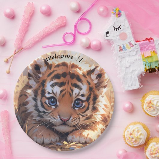 Te schattig papieren bordje (Feest)