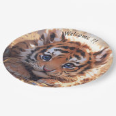 Te schattig papieren bordje (Gekanteld)