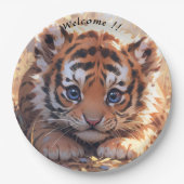 Te schattig papieren bordje (Voorkant)