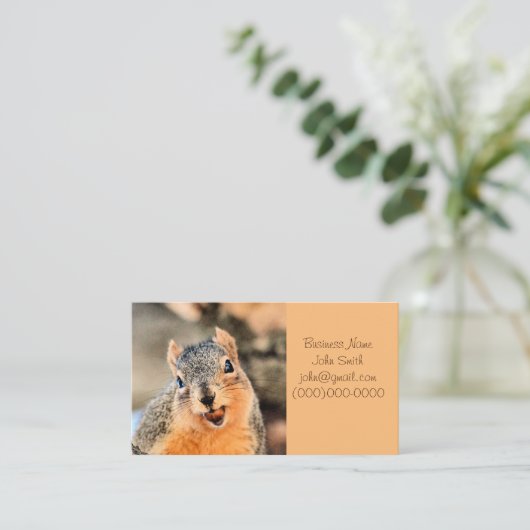 Te schattig visitekaartje (Staand voorkant)