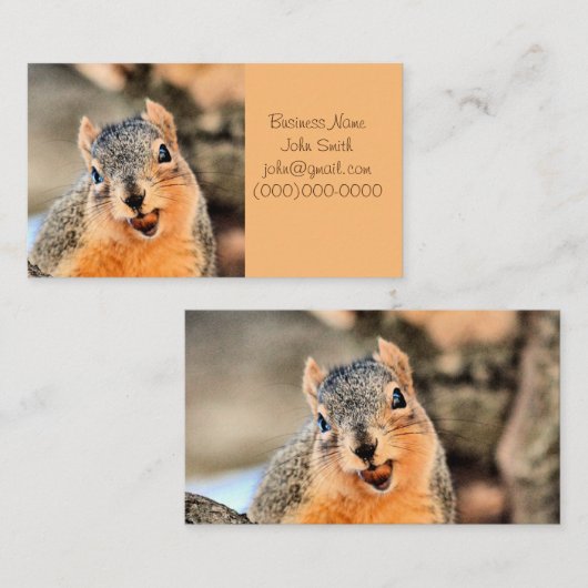 Te schattig visitekaartje (Voorkant / Achterkant)