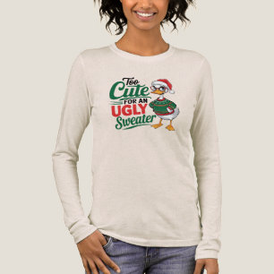 Te schattig voor een lelijke trui vakantie eend Tri-Blend shirt