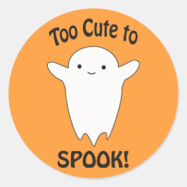 Te schattig voor Spook - Ghost Ronde Sticker