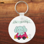 te schattige blauwe olifant sleutelhanger (Voorkant)