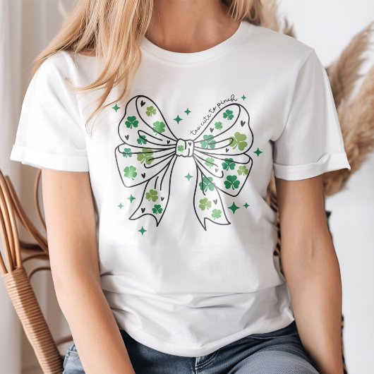 "Te Schattige" boog met Shamrocks T-shirt