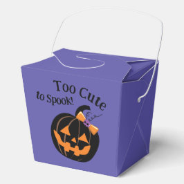 Te Schattige om een Paarse Halloween Pumpkin Party Bedankdoosjes