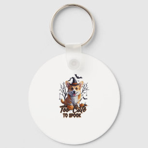 Te Schattige om grappige Halloween Dog Corgi T-shi Sleutelhanger