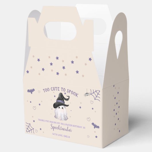 Te Schattige om Halloween 1e Verjaardagscrème Spoo Bedankdoosjes (Geopend)