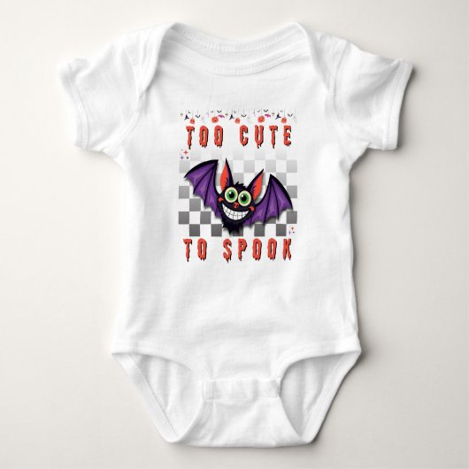 Te Schattige om Halloween Bat te spook - Schattige Romper (Voorkant)
