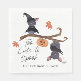 Te Schattige om Halloween Bats Baby shower te spoo Servet