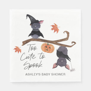 Te Schattige om Halloween Bats Baby shower te spoo Servet