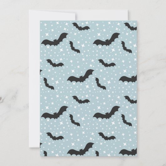 Te Schattige om Halloween Boy Baby shower te spook Kaart (Achterkant)