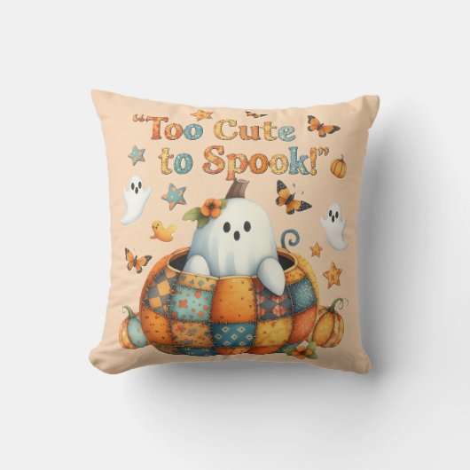 Te Schattige om Halloween decoratief te spook Kussen (Voorkant)