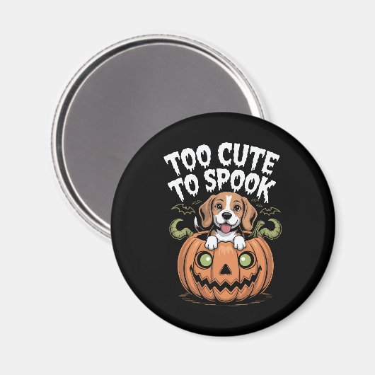 Te Schattige om Halloween Dog te spook Magneet (Voorkant / Achterkant)