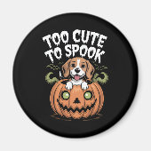 Te Schattige om Halloween Dog te spook Magneet (Voorkant)