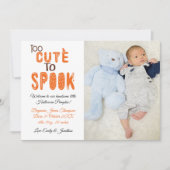 Te Schattige om Halloween-foto te maken Nieuwe bab Aankondiging (Voorkant)