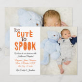 Te Schattige om Halloween-foto te maken Nieuwe bab Aankondiging (Voorkant / Achterkant)