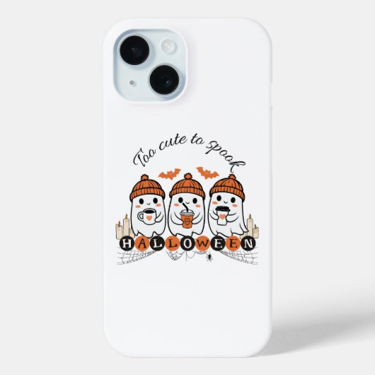 Te Schattige om Halloween Ghost Phone Case te spoo (Achterkant)