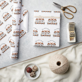 Te Schattige om Halloween-inpakpapier te spook Cadeaupapier