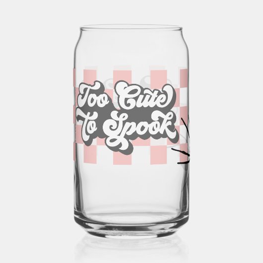 Te Schattige om Halloween Mok, Herfst Halloween sp Blikvorm Glas (Voorkant)