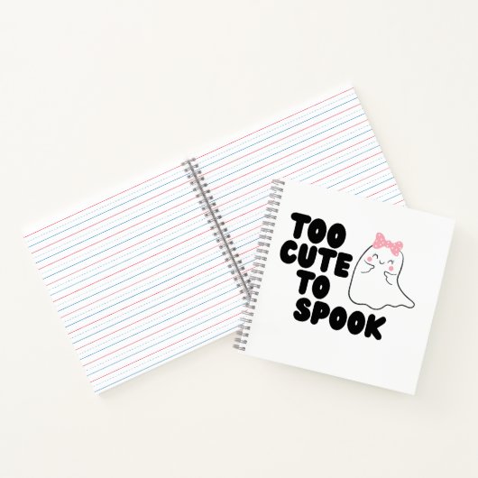 Te Schattige om Halloween Notitieboek te spook (Binnen)