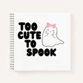 Te Schattige om Halloween Notitieboek te spook (Voorkant)