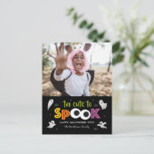 Te Schattige om Halloween Photo Card Briefkaart te (Staand voorkant)