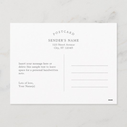 Te Schattige om Halloween Photo Card Briefkaart te (Achterkant)