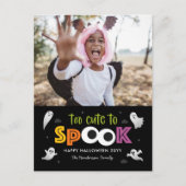 Te Schattige om Halloween Photo Card Briefkaart te (Voorkant)