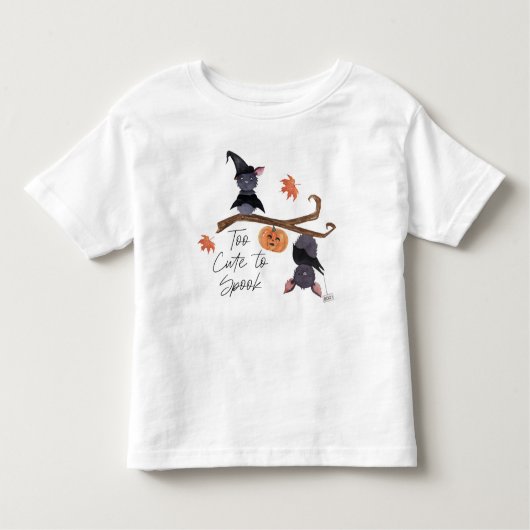 Te Schattige om Halloween Waterverf Bats spook Kinder Shirts (Voorkant)