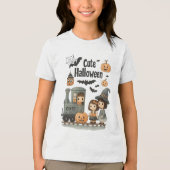 Te Schattige om Kinder T-shirt te spook - Hallowee (Voorkant)