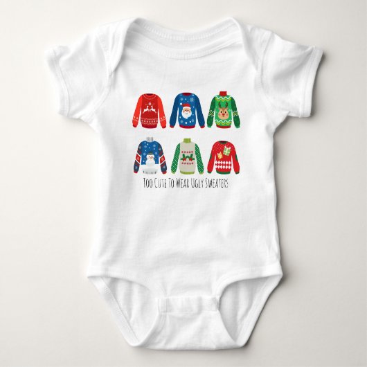 Te Schattige om lelijke truien T-shirt te Draag (Voorkant)