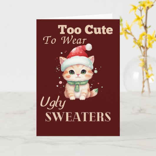 Te Schattige om lelijke truien te Draag Schattigee Kaart (Gele Bloem)