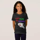 Te Schattige om Schattige Ghost Halloween-ontwerp  T-shirt (Voorkant volledig)