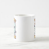 Te Schattige om Schattigee Halloween Ghost te schr Koffiemok (Center)