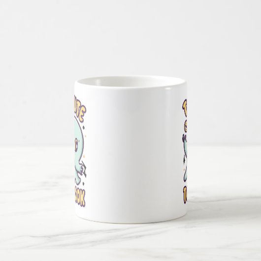 Te Schattige om Schattigee Halloween Ghost te schr Koffiemok (Center)