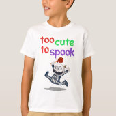 Te Schattige om spook - Grappige Halloween Skeleto T-shirt (Voorkant)